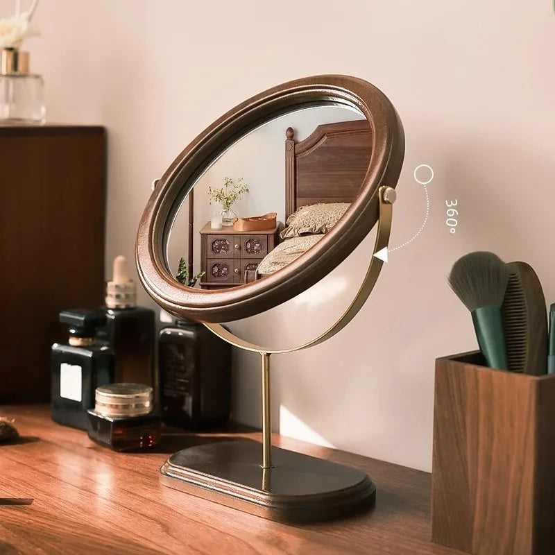 Solid Wood Premium Makeup Mirrors
