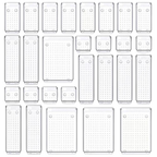 Vanity Desk Drawer Organizer Trays