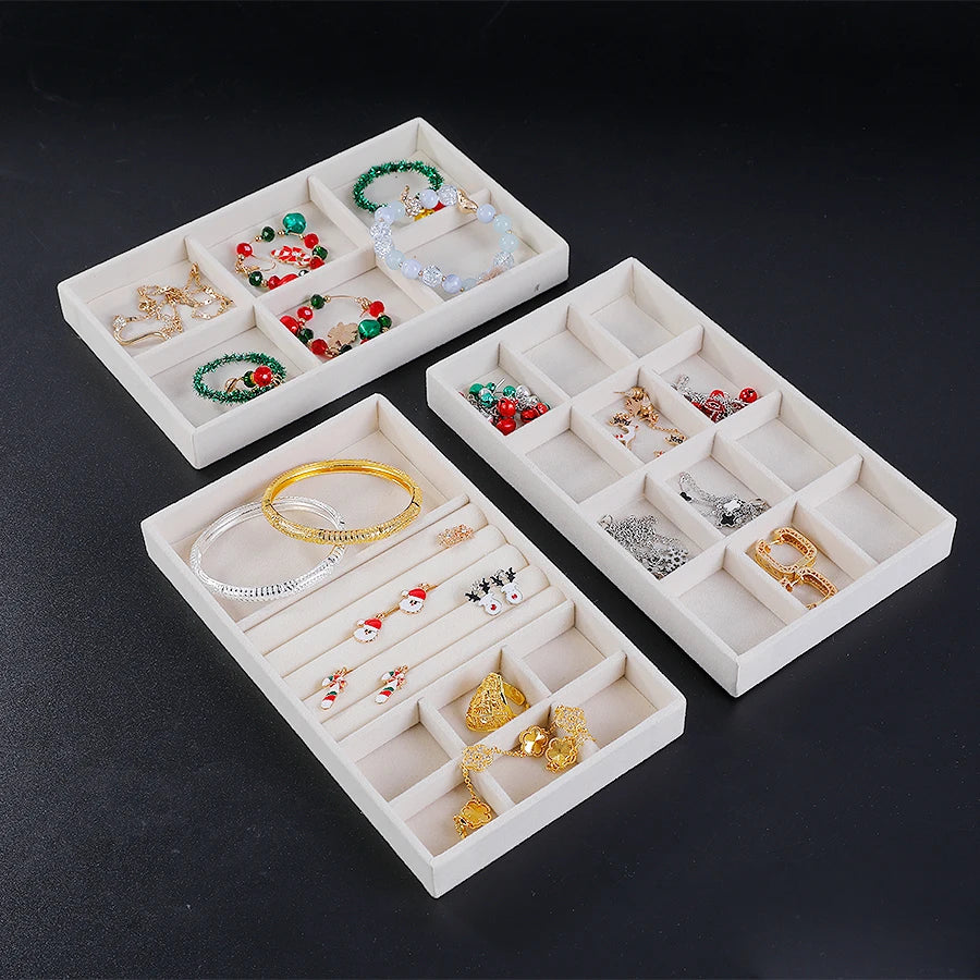 Jewelry Box Display Tray Set | Drawer Organizer | 8,10 Pcs
