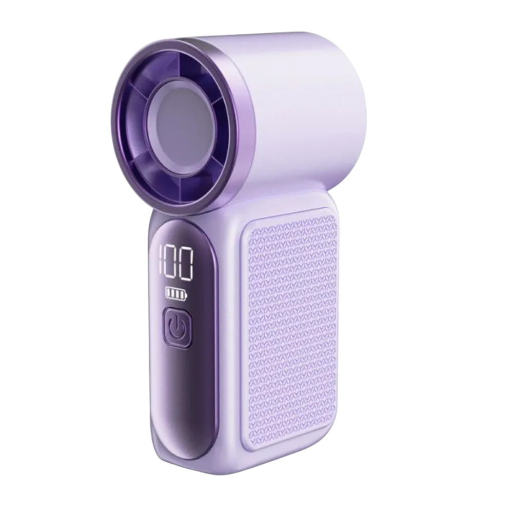 Rechargeable Mini Portable Fan With LED Display