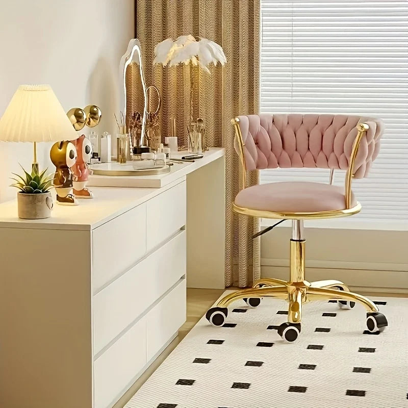 Swivel Vanity Chair With Adjustable Height