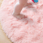 Soft Fluffy Circular Rugs for Vanity Desk Chair