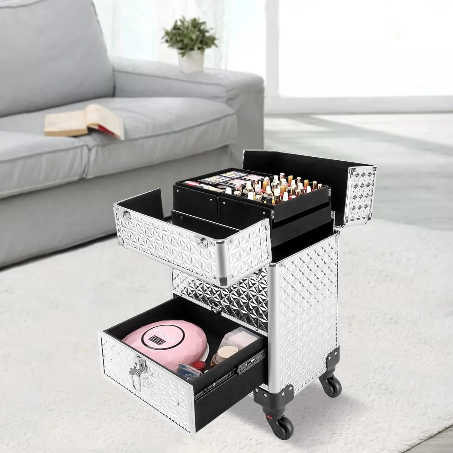 Rolling Makeup & Cosmetic Trolley