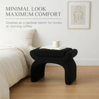 Minimalist Black Vanity Stool