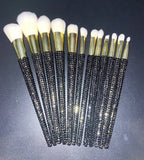 Diamond studded Makeup Brushes