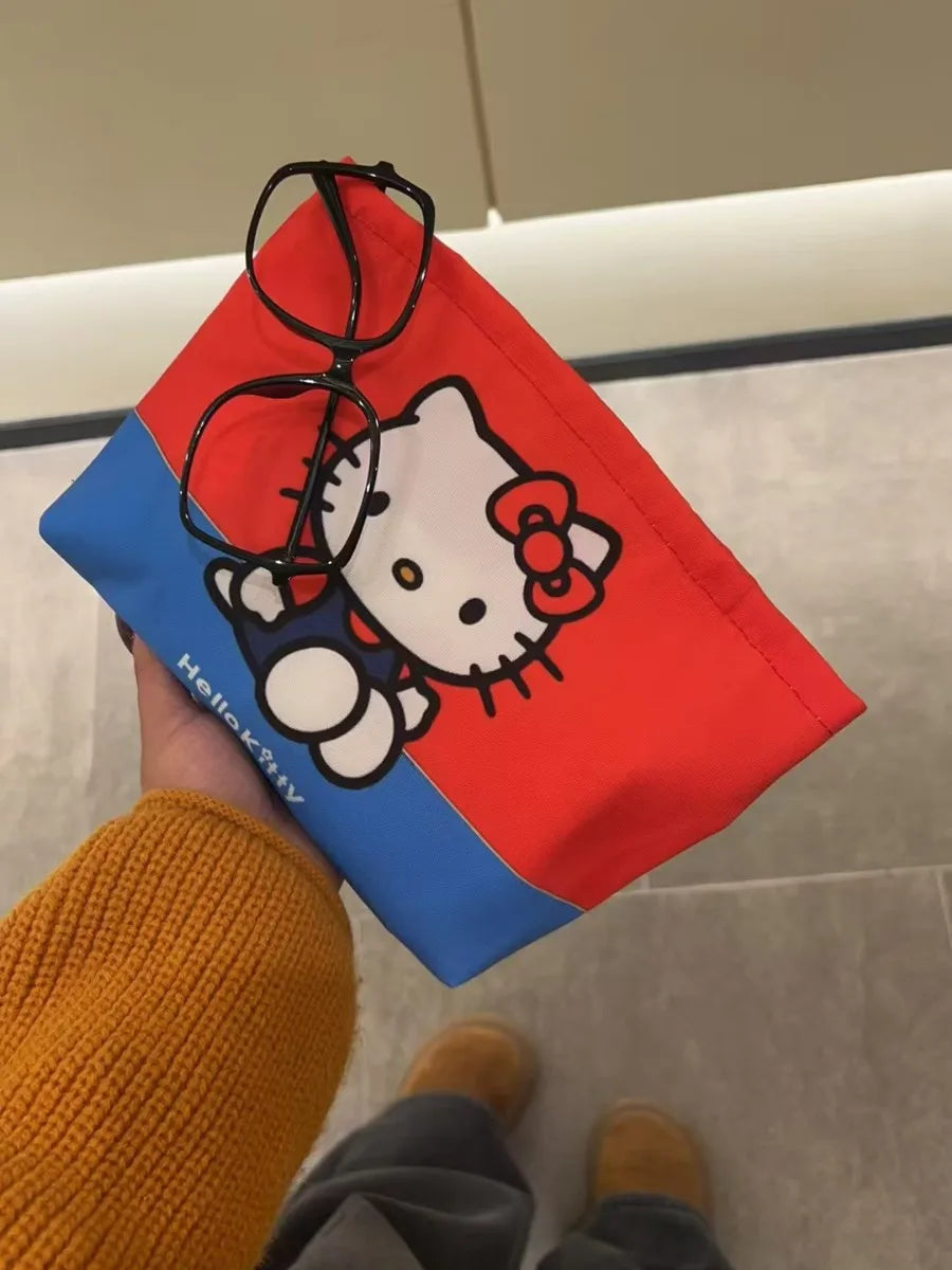 Cute Sanrio Hello Kitty Large Capacity Portable Cosmetic Bag
