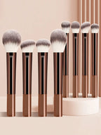 Professional Multifunctional Makeup Brush Set with Long-Handle [8Pcs]