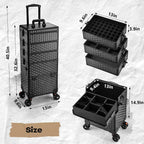 5 in 1 Customizable Makeup Train Case
