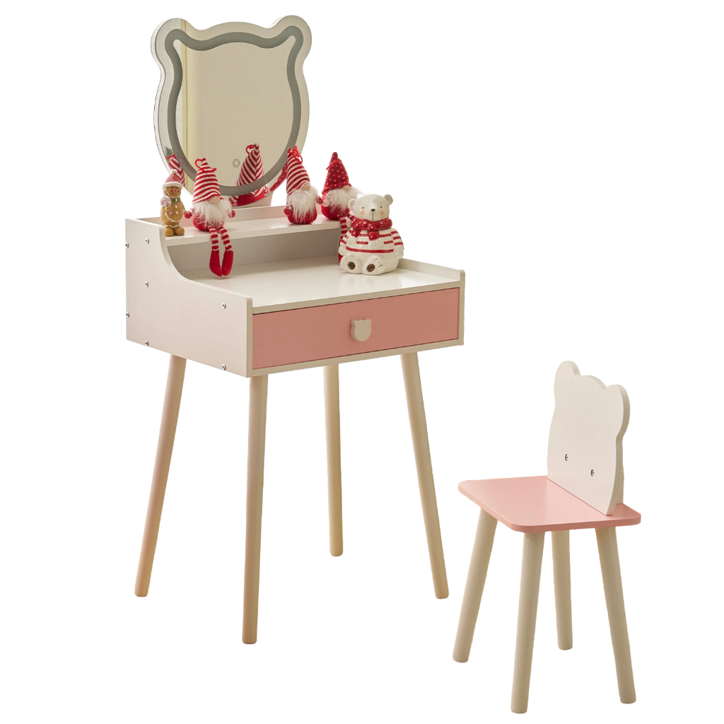 Kids Vanity Table and Chair Set