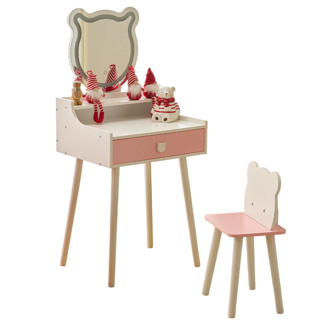 Kids Vanity Table and Chair Set