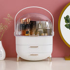 Large Capacity Makeup Organizers - White
