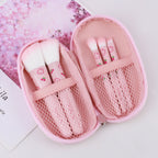 Premium Makeup Mini Brush Set With Pouch [5Pcs]