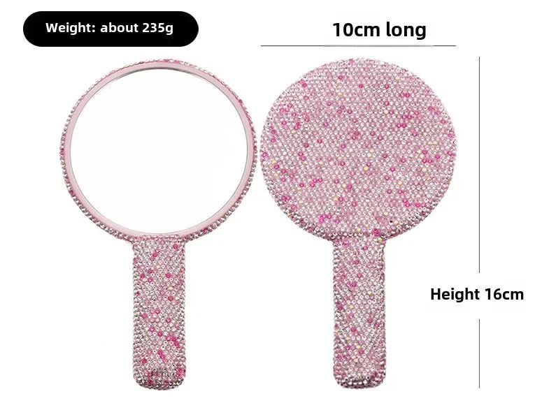 Diamond Handheld Makeup Compact Mirror