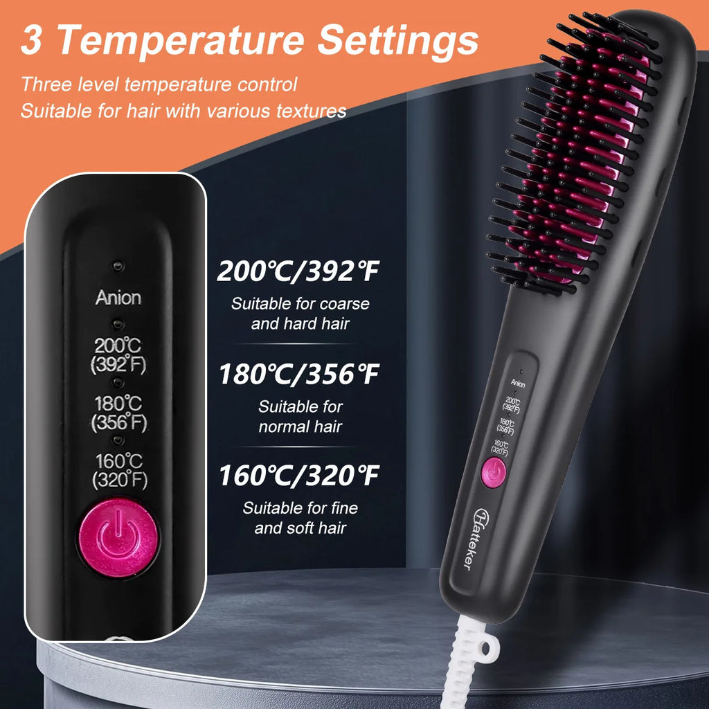 Portable Hair Straightening Brush