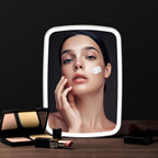 Compact Tabletop LED Makeup Mirror