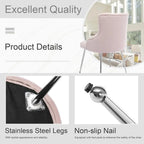 Armless Desk Vanity Chair