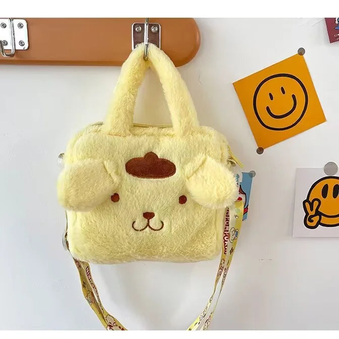 Luxury Pink Plush Makeup Bag