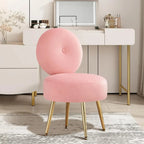 Luxury Vanity Chair with with Gold Legs