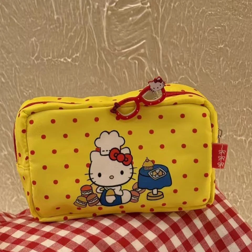 Hello Kitty Japanese Style Canvas & Makeup Bag