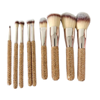 Rhinestone Makeup Brushes With Organizer Bucket