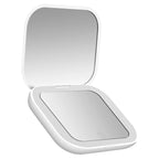 Compact Mini Folding Cosmetic Mirror with LED Lights & Magnifying
