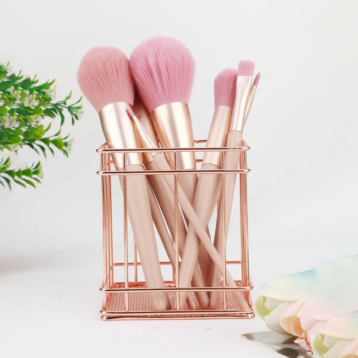 Metal Makeup brushes, Pencils, & Lipsticks storage Box