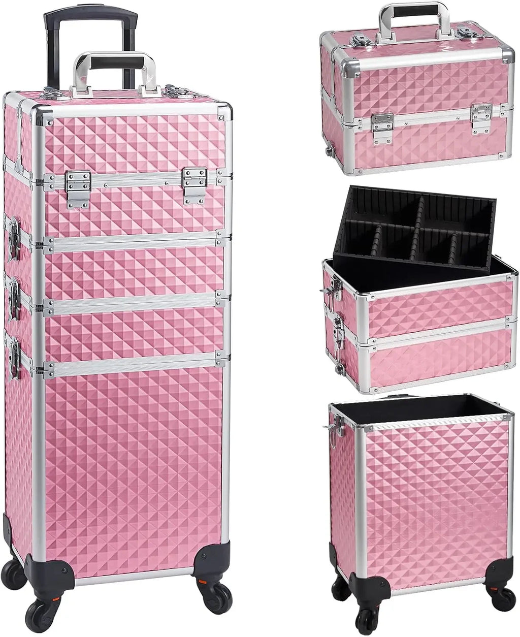 4 in 1 Rolling Makeup Train Case