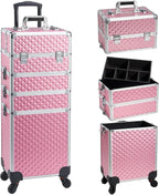 4 in 1 Rolling Makeup Train Case