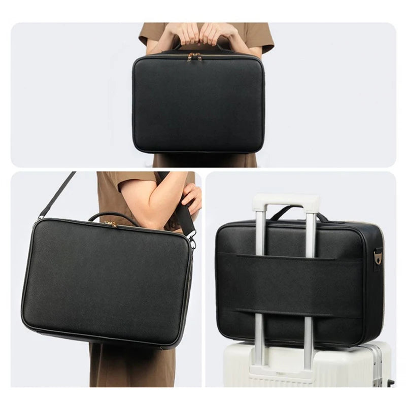 Travel Makeup Bag with Vanity Mirror [Large]