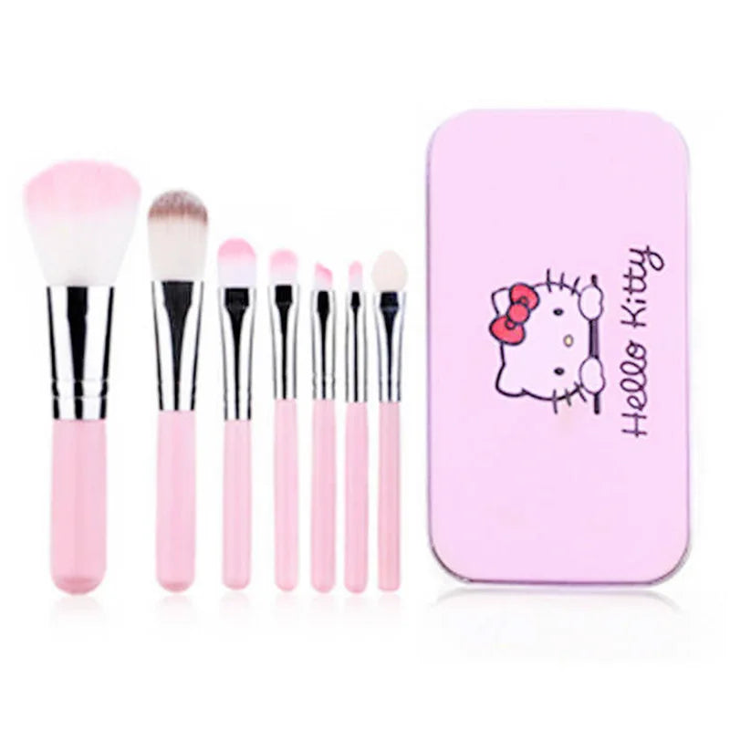 Hello Kitty Makeup Brush Set with Storage Box [7Pcs]