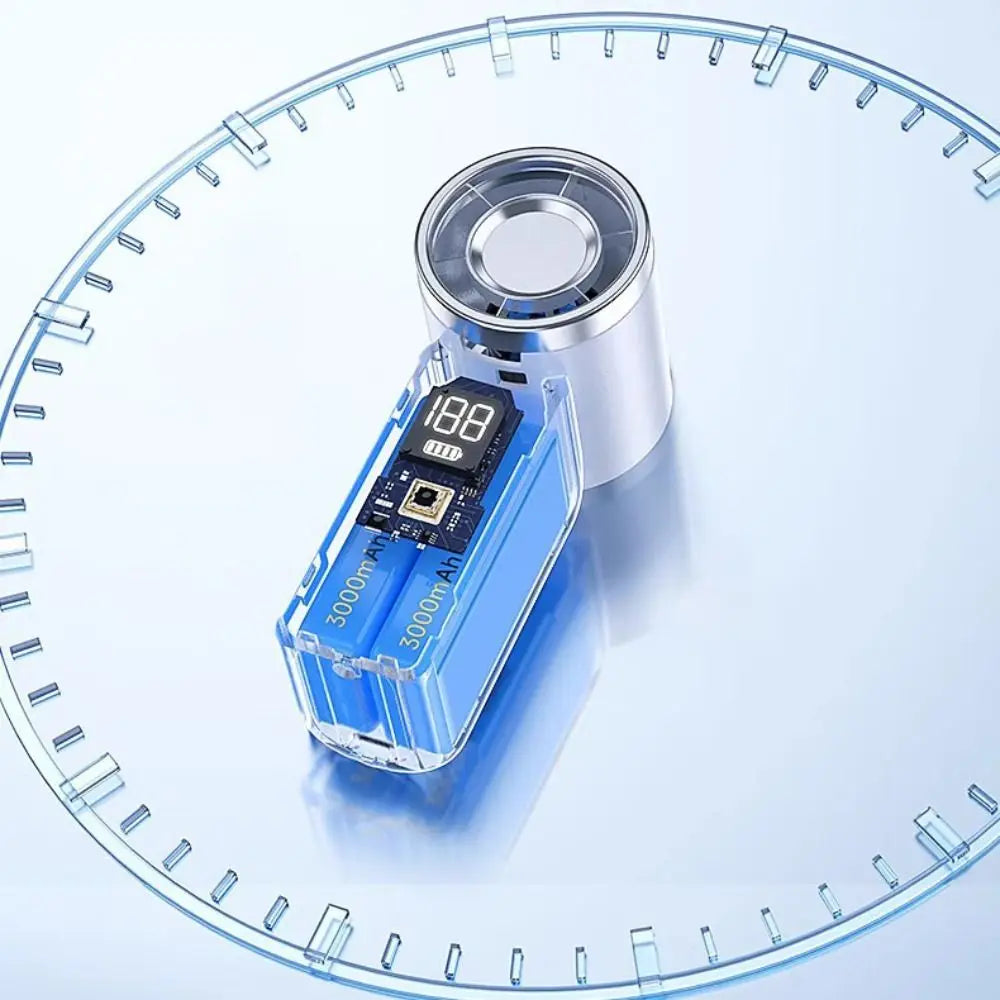 Rechargeable Mini Portable Fan With LED Display