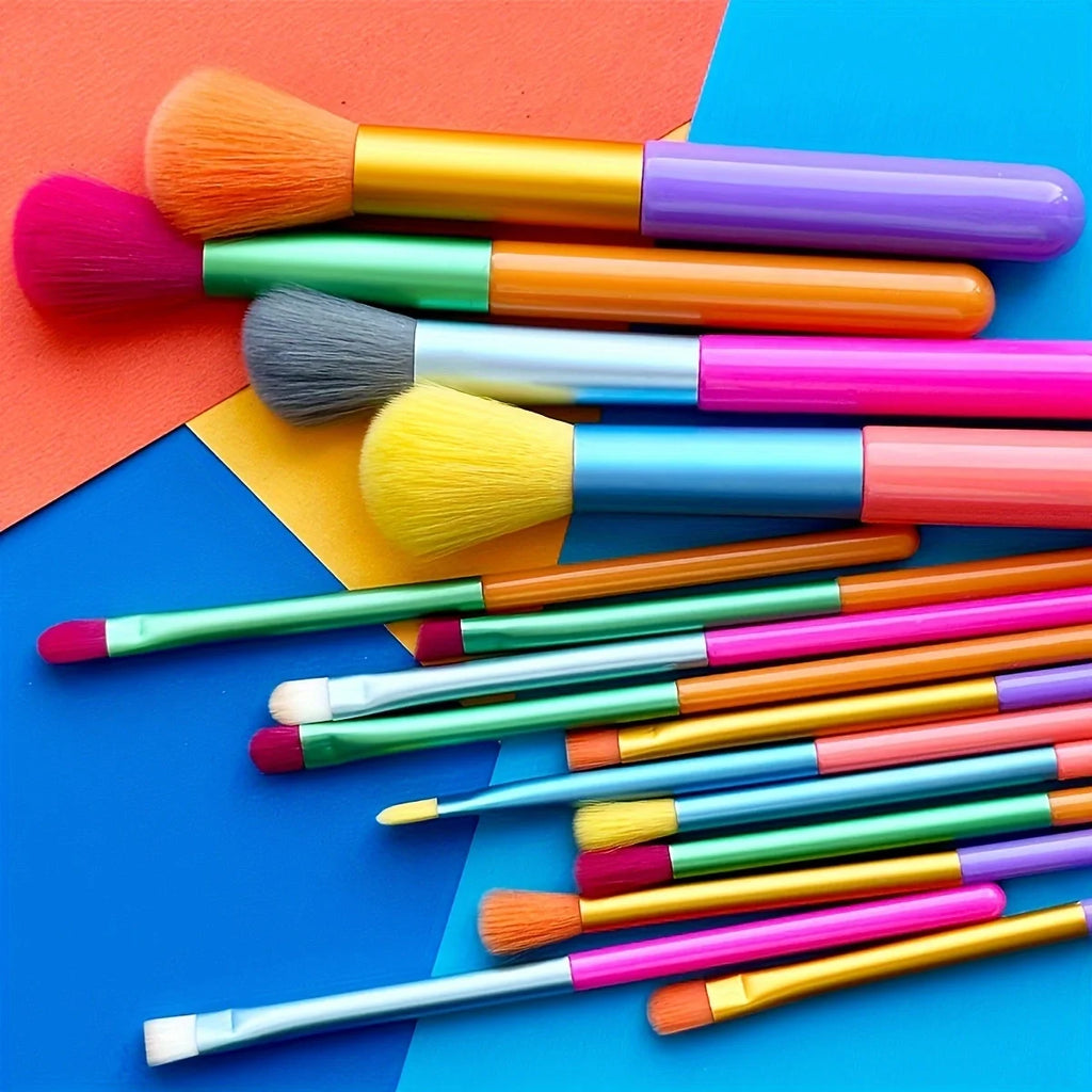 Rainbow Makeup Brush Set