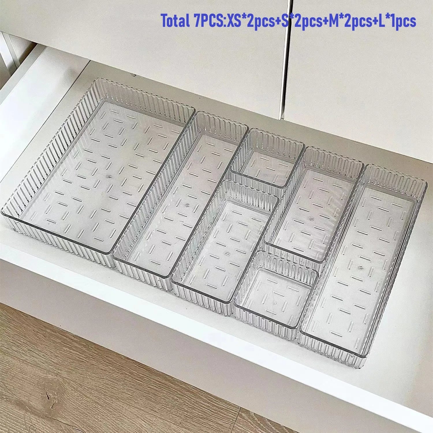 Luna Plastic Vanity Drawer Makeup Organizer