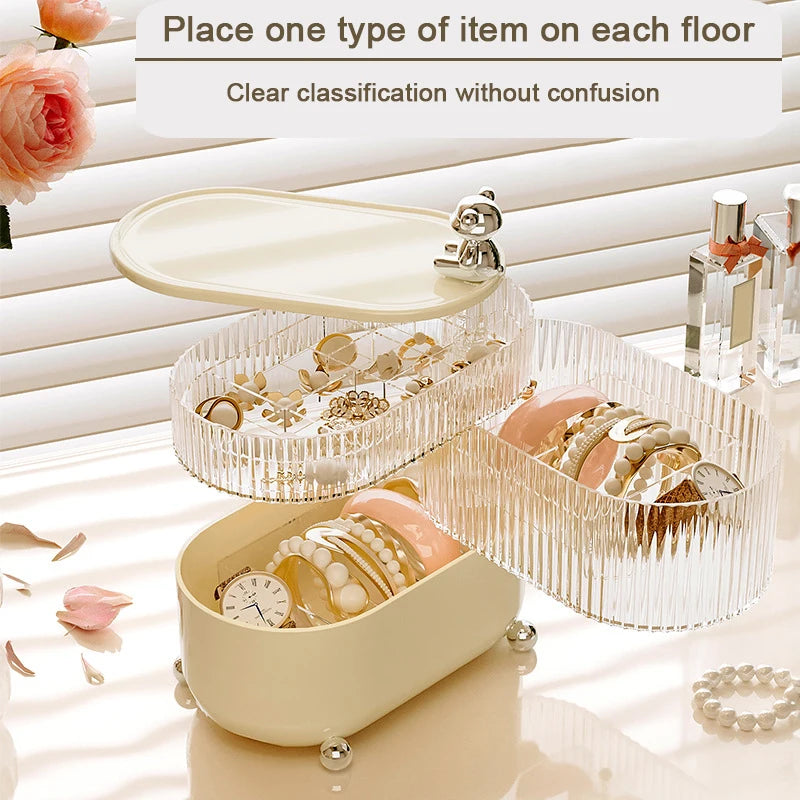 Multifunctional Rotating Makeup Storage Box