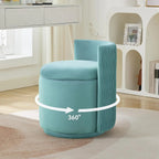 360° Swivel Dressing Table Stool - Teal