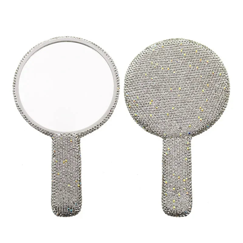 Diamond Handheld Makeup Compact Mirror