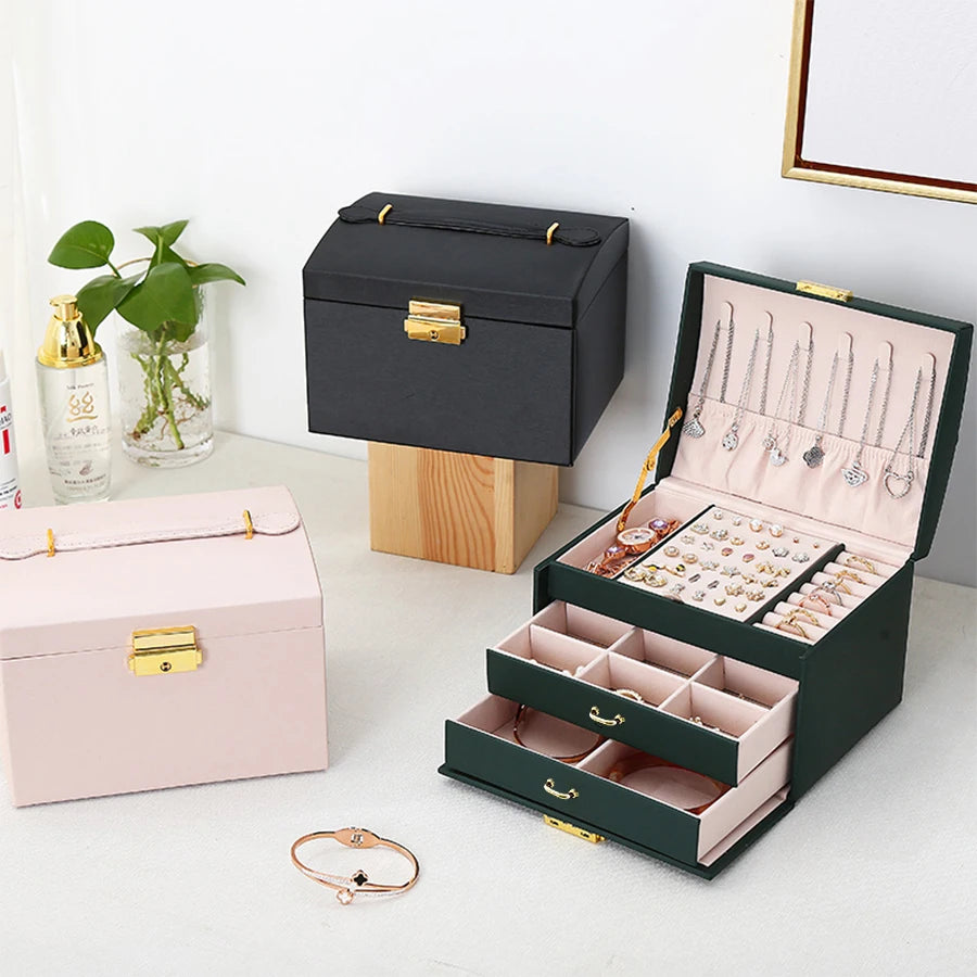 Three Layer Jewelry Box suitable for all kinds of jewelry storage