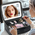 Makeup & Cosmetic Travel Box With LED Mirror [Small]