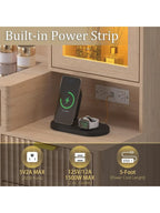 Vanity Desk With LED Mirror - 5 Drawers