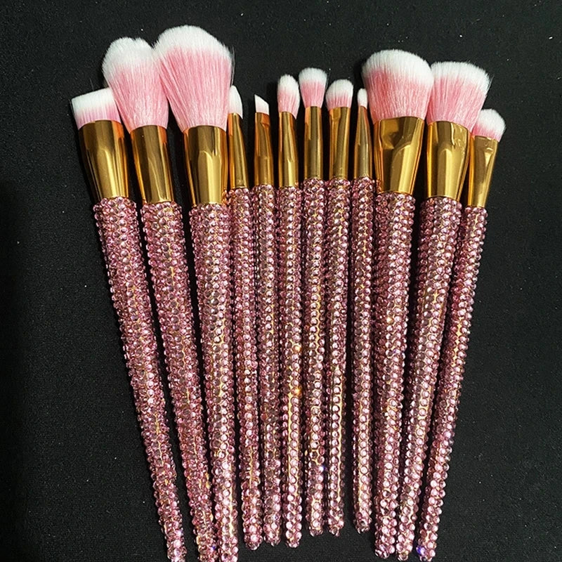 Diamond studded Makeup Brushes