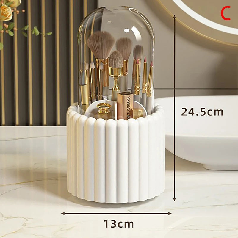 Luxury 360° Rotating Makeup Brushes, Pencils and Lipsticks Organizer