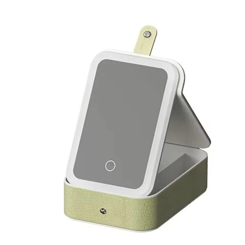 Makeup & Jewelry Storage Box With LED Mirror