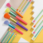 Rainbow Makeup Brush Set