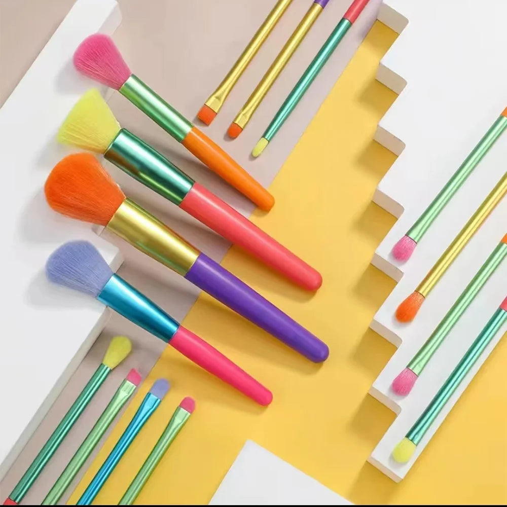 Rainbow Makeup Brush Set