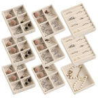 Luxury Velvet Drawer Organizer Tray [Beige]