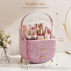 Bling Makeup Organizers - Silver