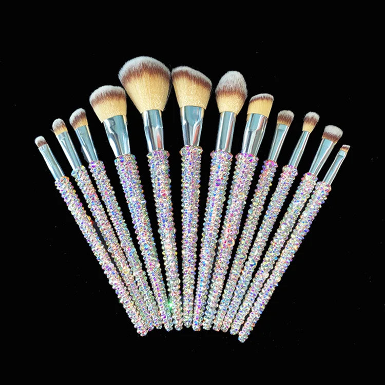 Diamond studded Makeup Brushes