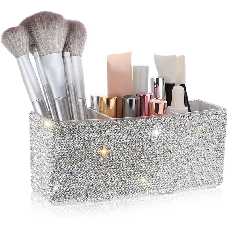 Bling Diamond Makeup Brushes Storage