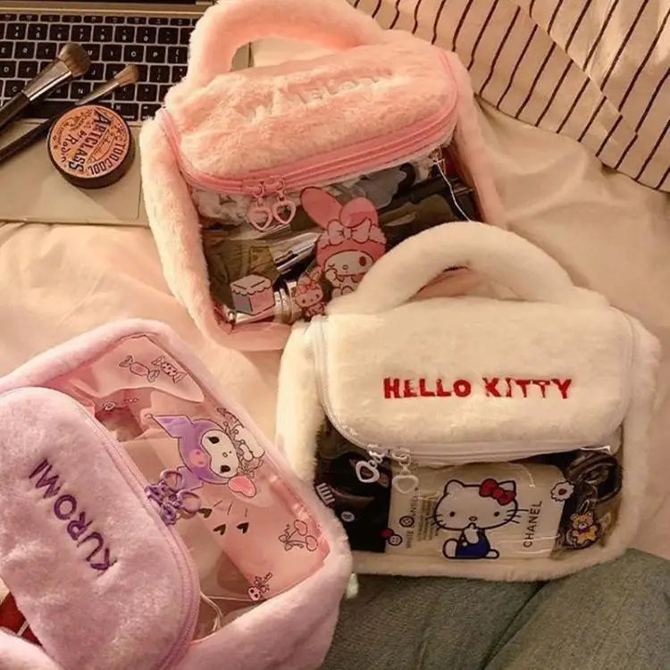Hello Kitty Plush Makeup Bag