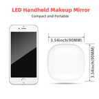 Foldable Compact Led Makeup Mirror 5x/10x Magnification